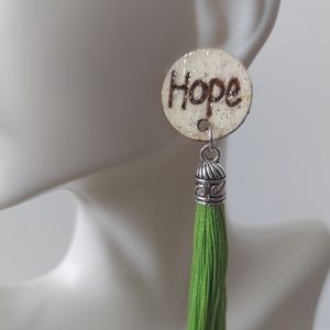 Handmade Inspirational Hope Tassle Earrings